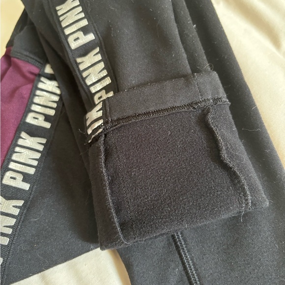 Victorias Secret Pink Cozy Collection Fleece Lined Leggings Size XS - Picture 7 of 8